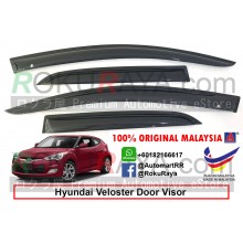 Hyundai Veloster AG Door Visor Air Press Wind Deflector (Medium 8cm Width)